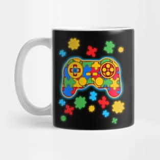 Gaming Puzzle Autism Awareness Mug